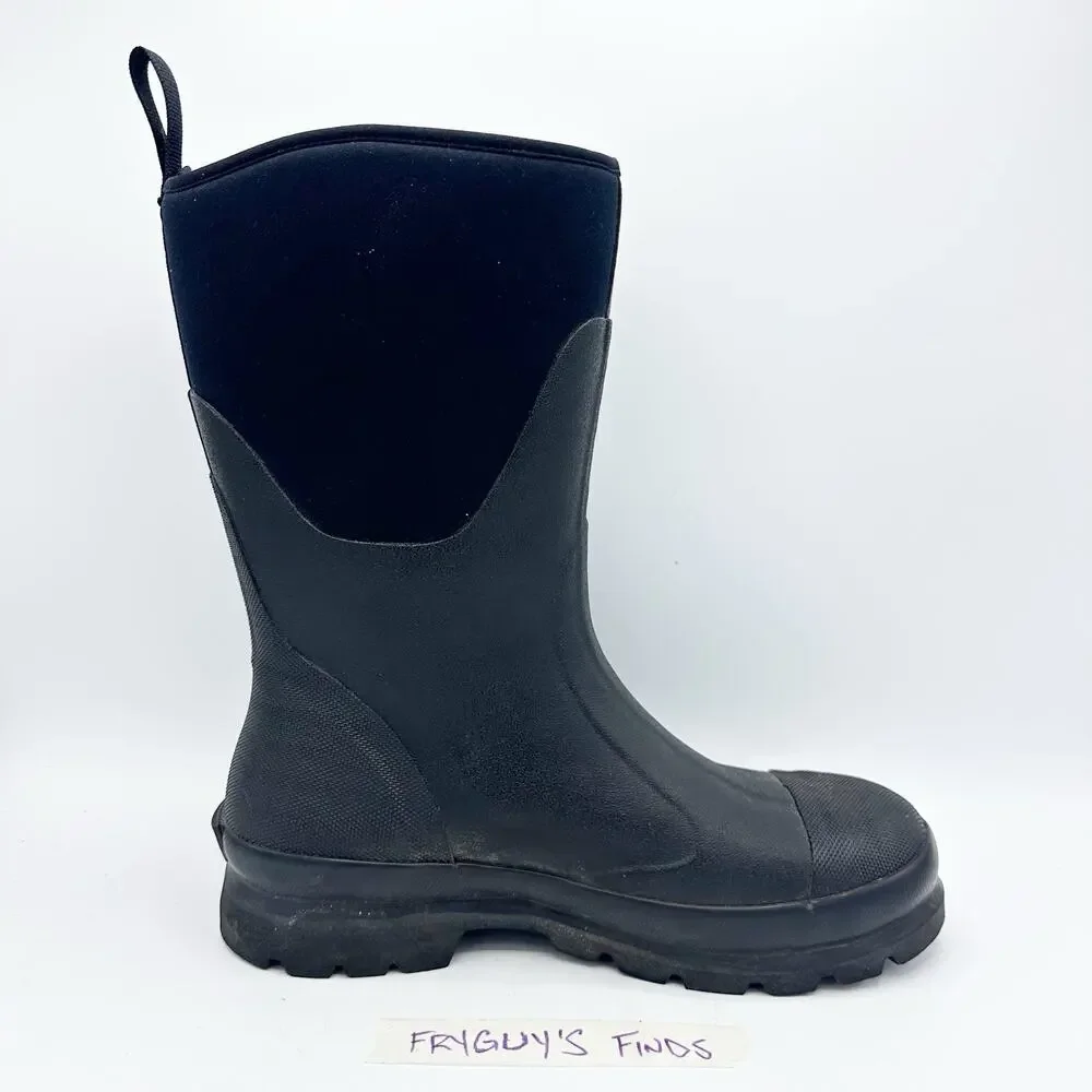 The Muck Boot Company Women's Size 10 Chore Classic Mid Black Purple Waterproof